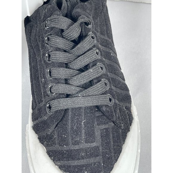 NWOT Mata Spirit Shoes Platform Sneakers Soft Fabric Black Women’s Size 8 - Picture 4 of 7